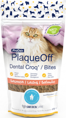 Proden PlaqueOff dental Croq' spécial chat au saumon