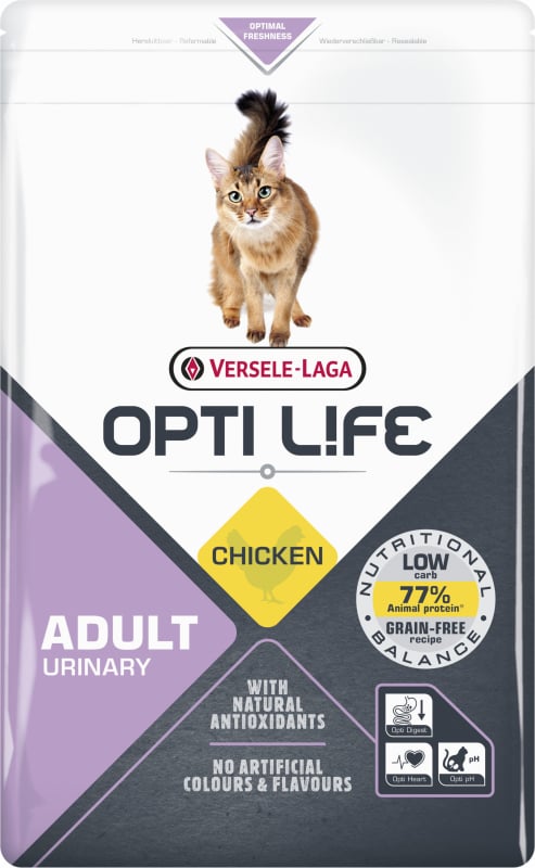 Opti Life Cat Urinary com frango para gato adulto