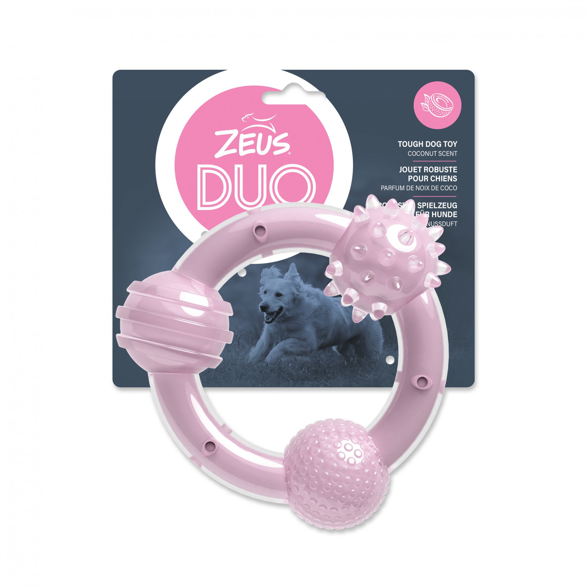 Zeus Duo Tri-Ring Flieder, Kokosgeschmack -15 cm