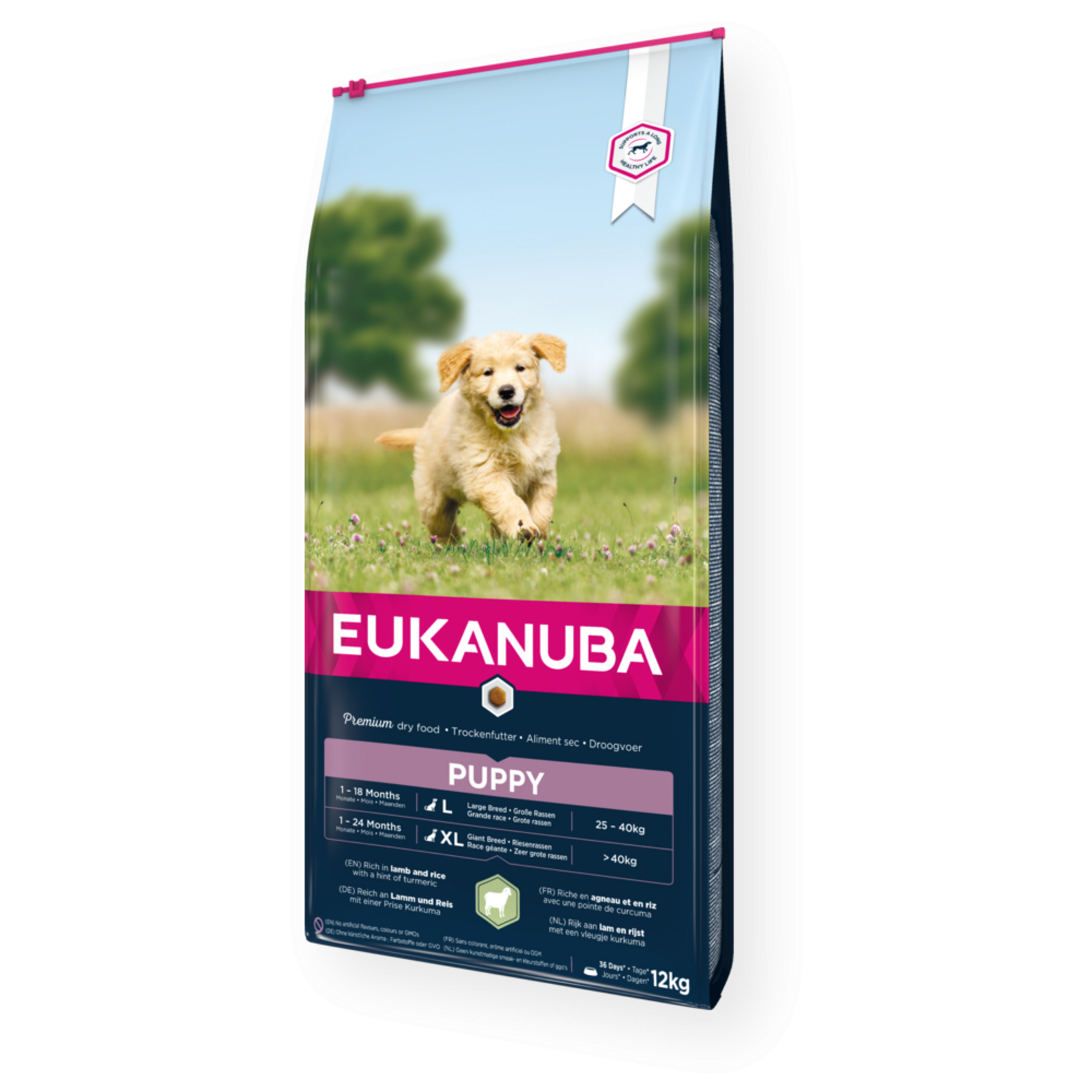 Eukanuba Puppy Cordero & Arroz para cachorro de raza grande