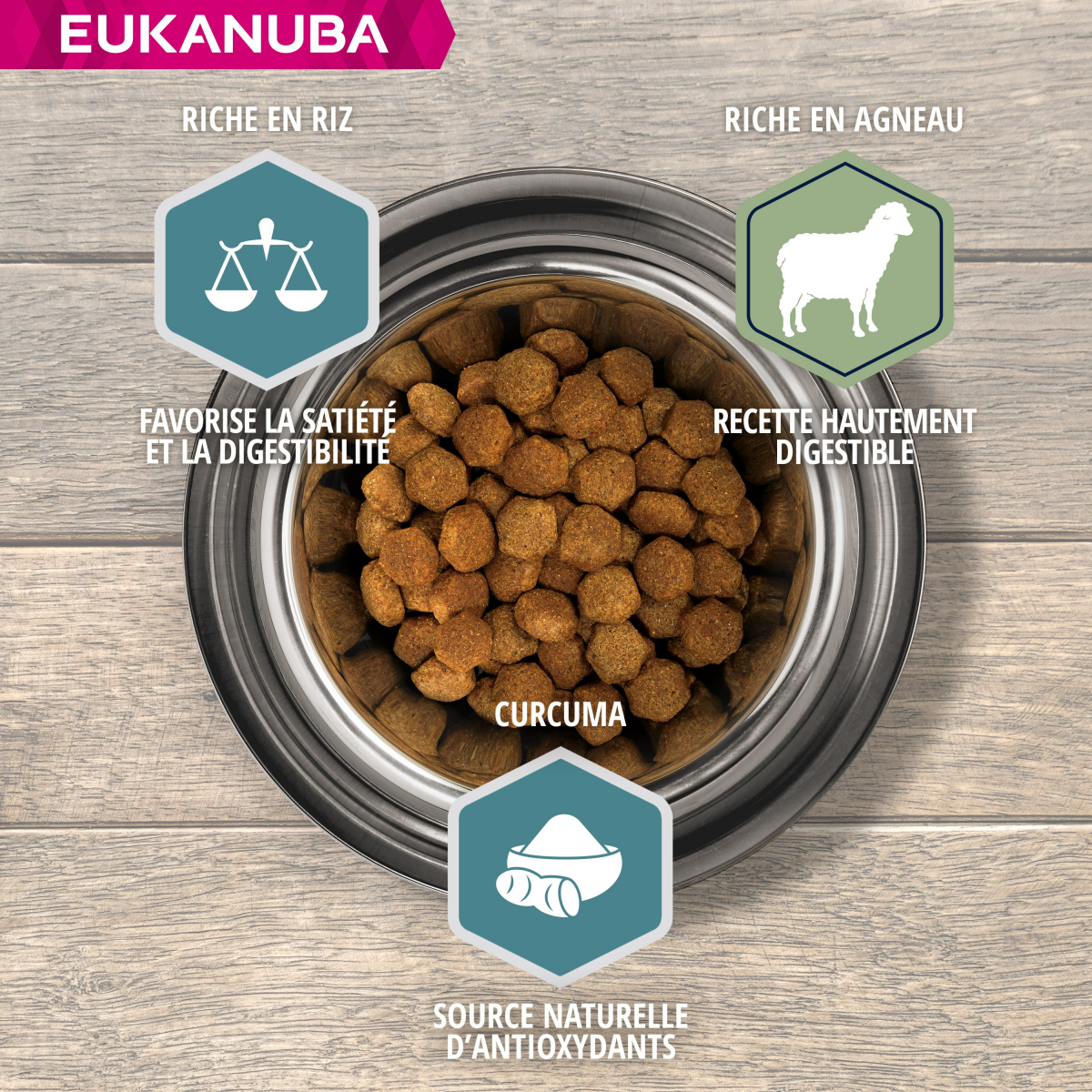 Eukanuba Adult Maintenance Petite / Moyenne Race riche en agneau et riz