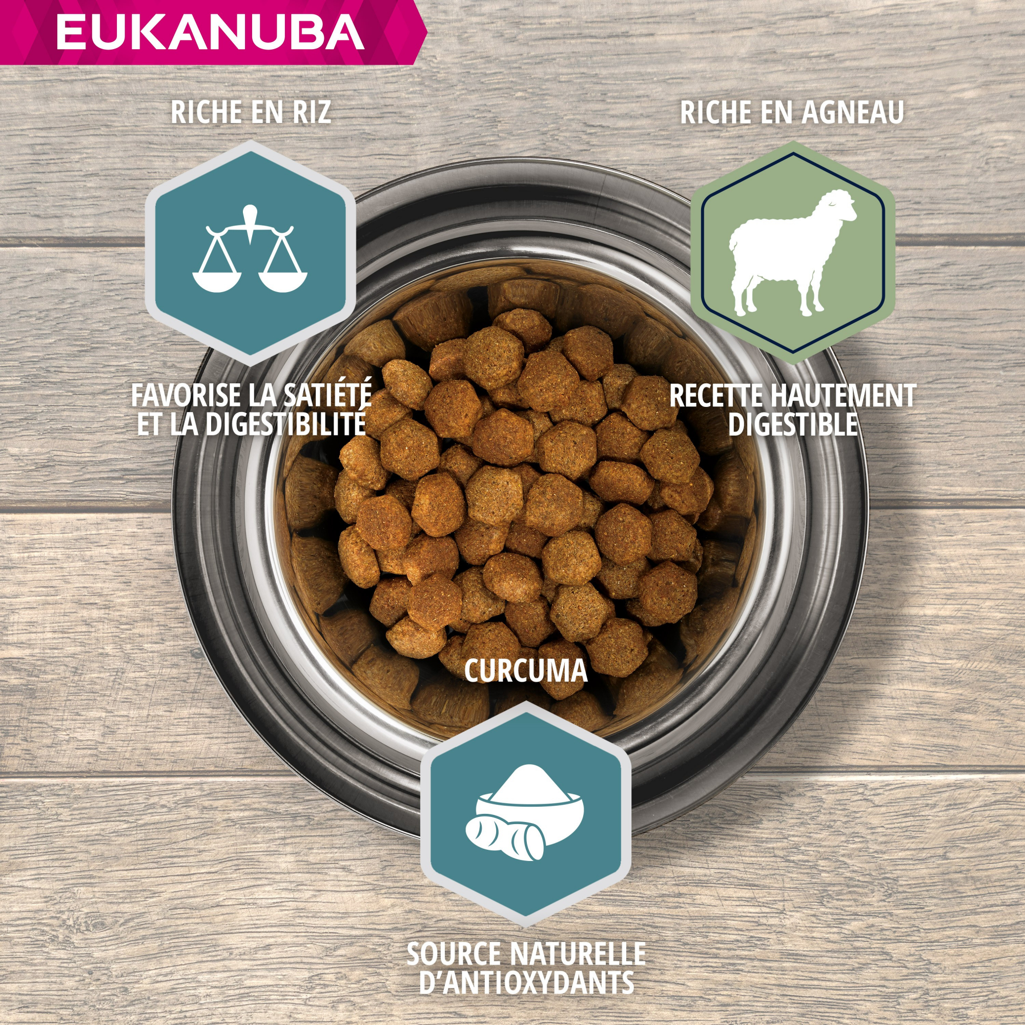 Eukanuba Adult Small & Medium Breed agneau et riz pour chien adulte de petites et moyennes races