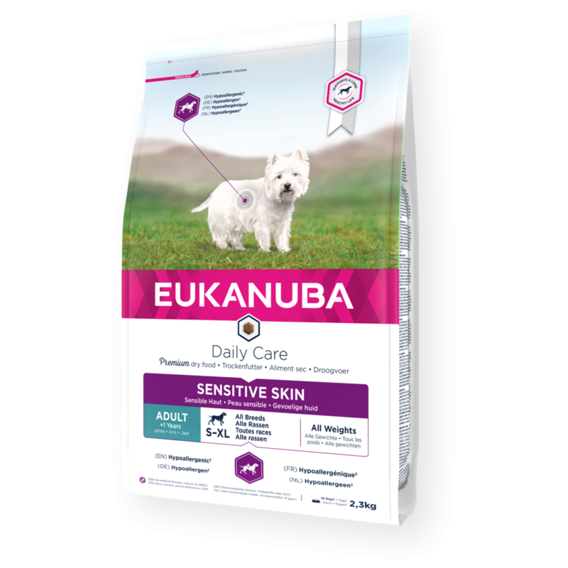 Eukanuba Daily Care Sensitive Skin per cani Adulti Sensibili