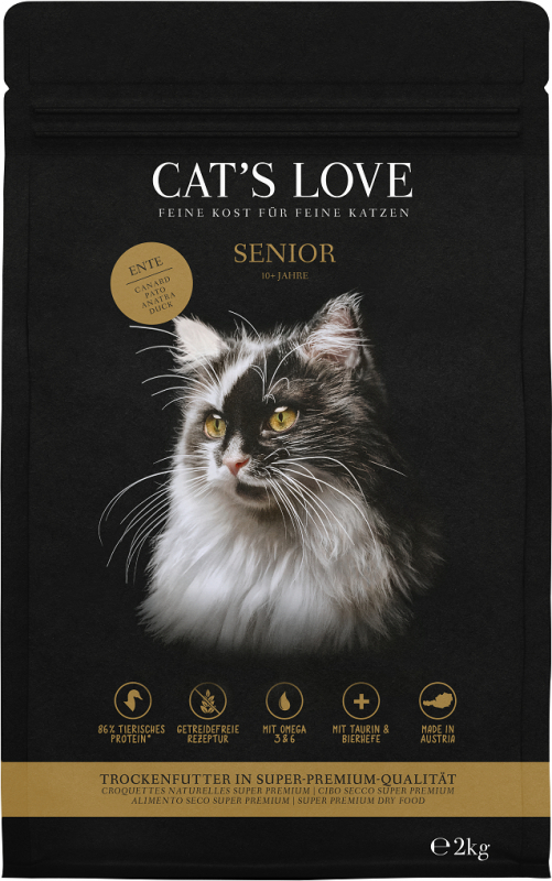 CAT'S LOVE Senior Pato pienso para gatos