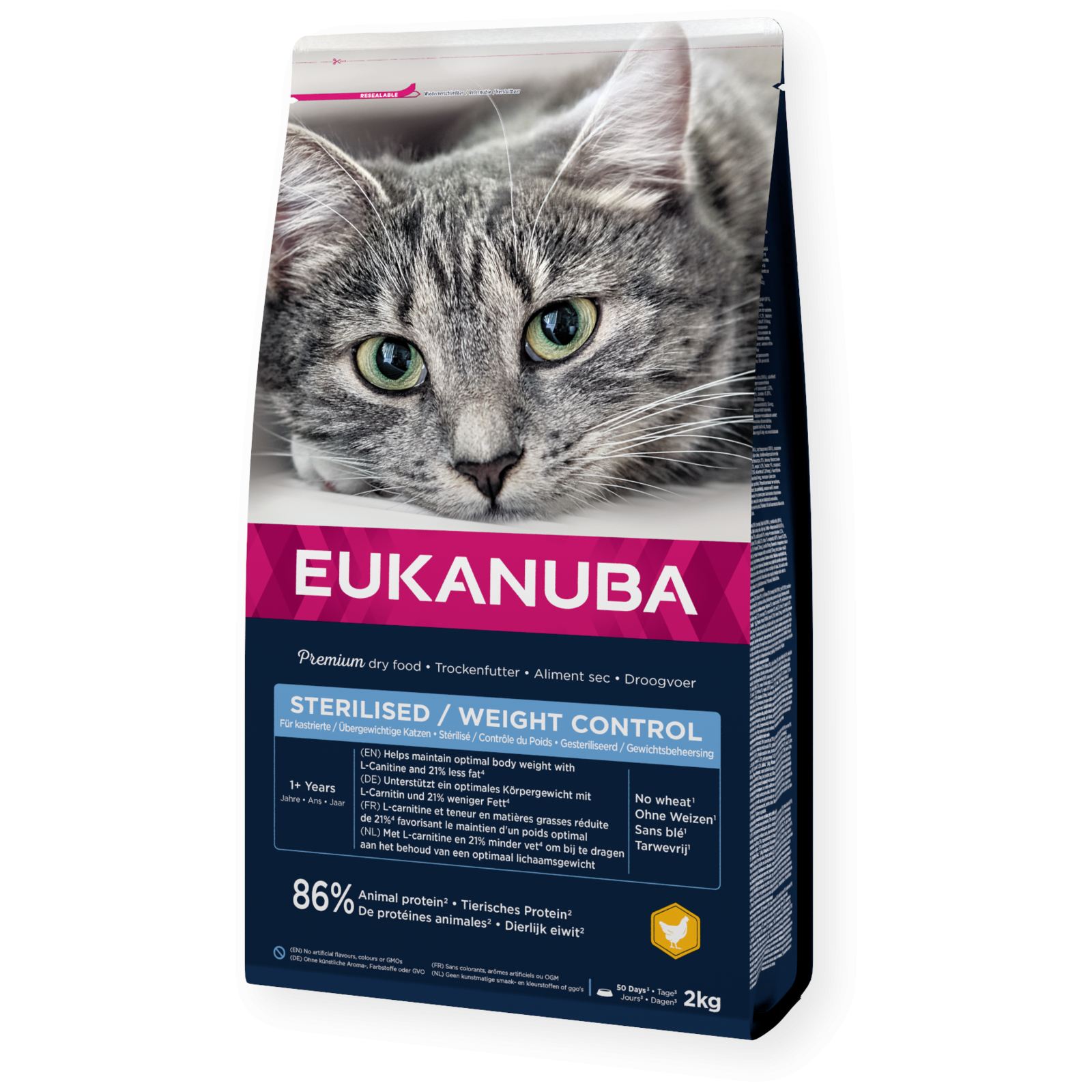 Eukanuba Weight Control / Sterilised para gatos adultos esterilizados ou com excesso de peso