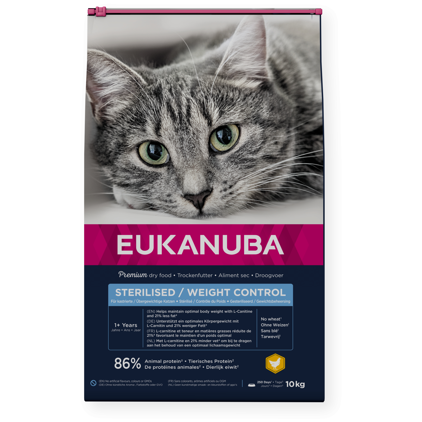 Eukanuba Weight Control / Sterilised para gatos adultos esterilizados ou com excesso de peso