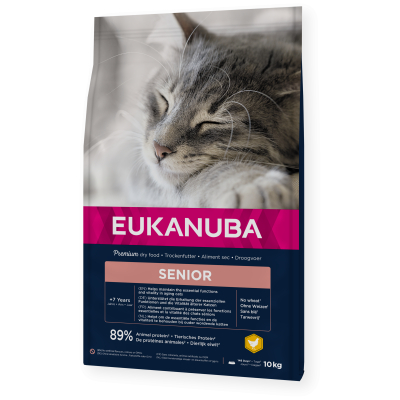  Eukanuba Senior mit Huhn für ältere Katzen