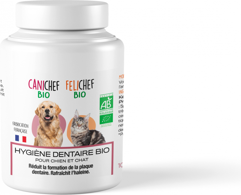 CANICHEF FELICHEF BIO Ergänzendes Mundhygienefutter für Hunde und Katzen