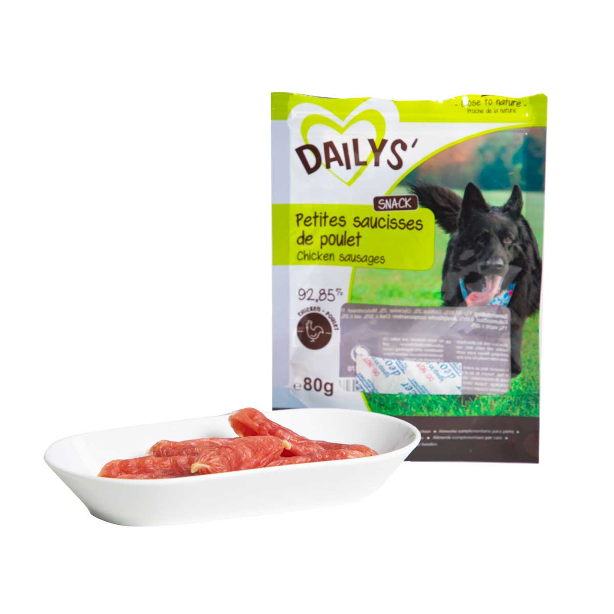 Dailys Petites saucisses de poulet pour chien 