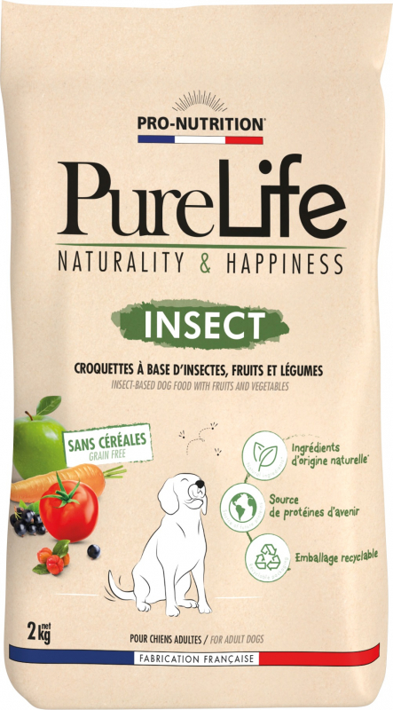PRO-NUTRITION Pure Life Insect getreidefrei Adult für Hunde
