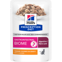 Sachet repas Hill's Prescription Diet Gastrointestinal Biome au poulet pour chat