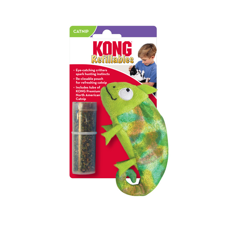 KONG Refillables Chameleon juguete para gatos