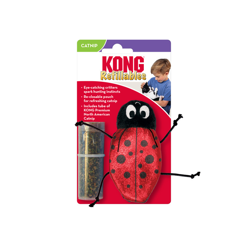 KONG Ladybug Nachfüllbares Katzenspielzeug