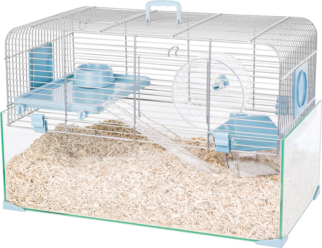 Cage pour petit rongeur - 50 à 80 cm - Zolux Panas couleur bleu