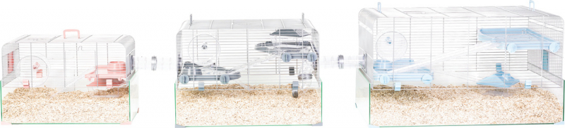 Cage pour petit rongeur - 50 à 80 cm - Zolux Panas couleur gris