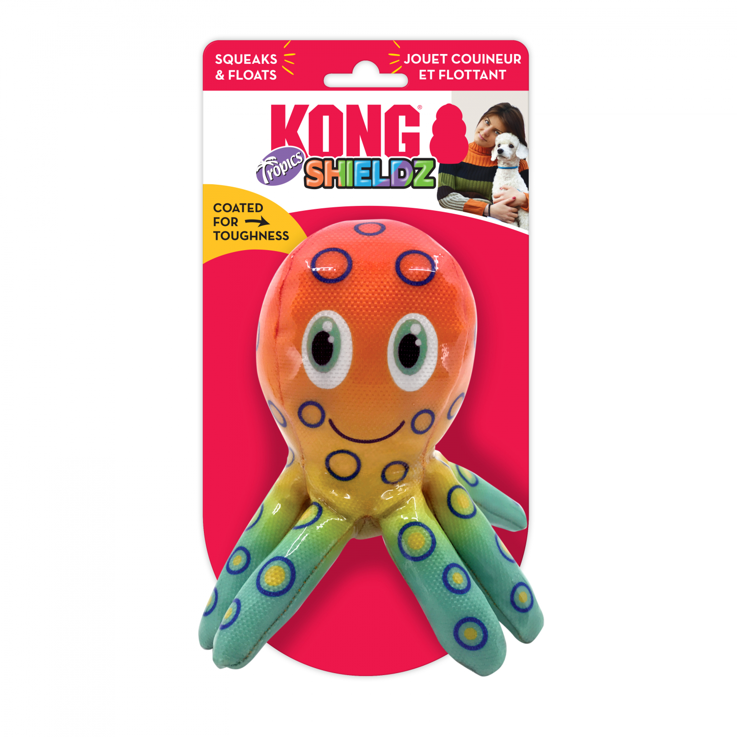 KONG Shieldz Tropics Octopus voor honden 