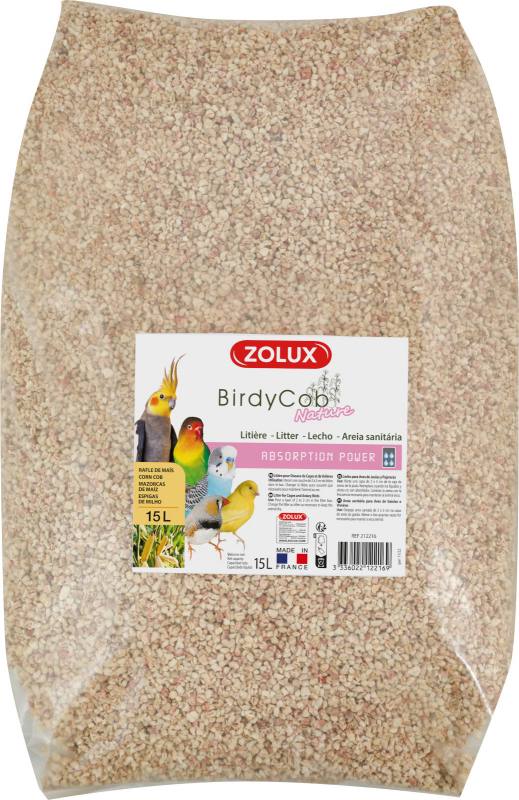 Lecho de maíz para pájaros Birdycob
