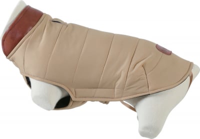 Doudoune beige London pour chien