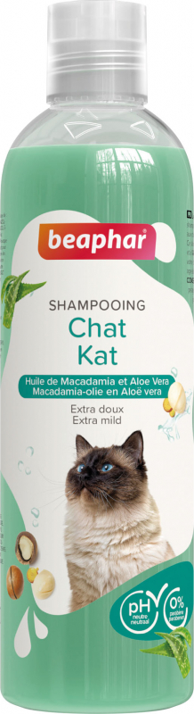Shampoing Essentiel pour chat à l'Aloe Vera et huile de macadamia
