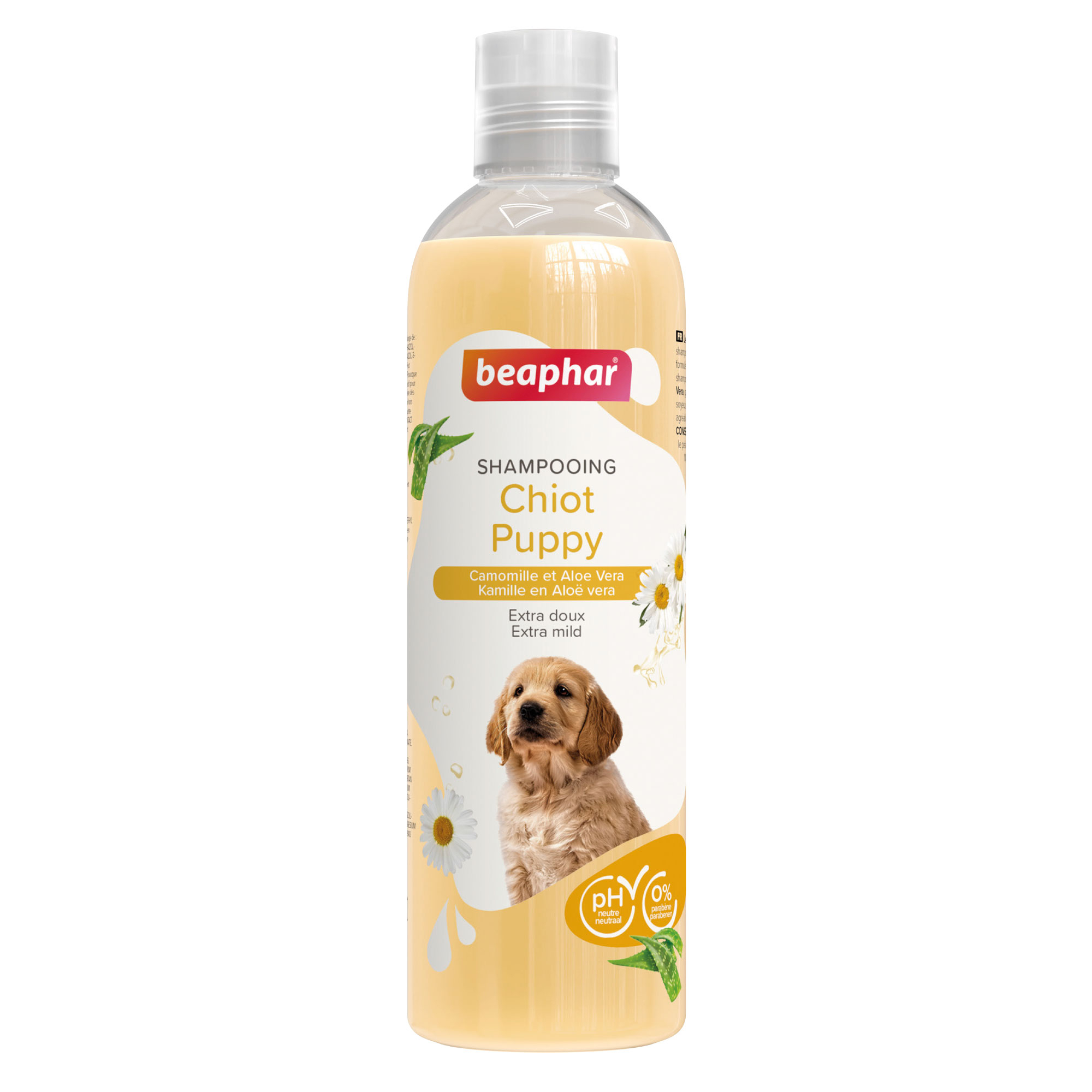 Shampoo essenziale per cuccioli con Aloe Vera e Camomilla