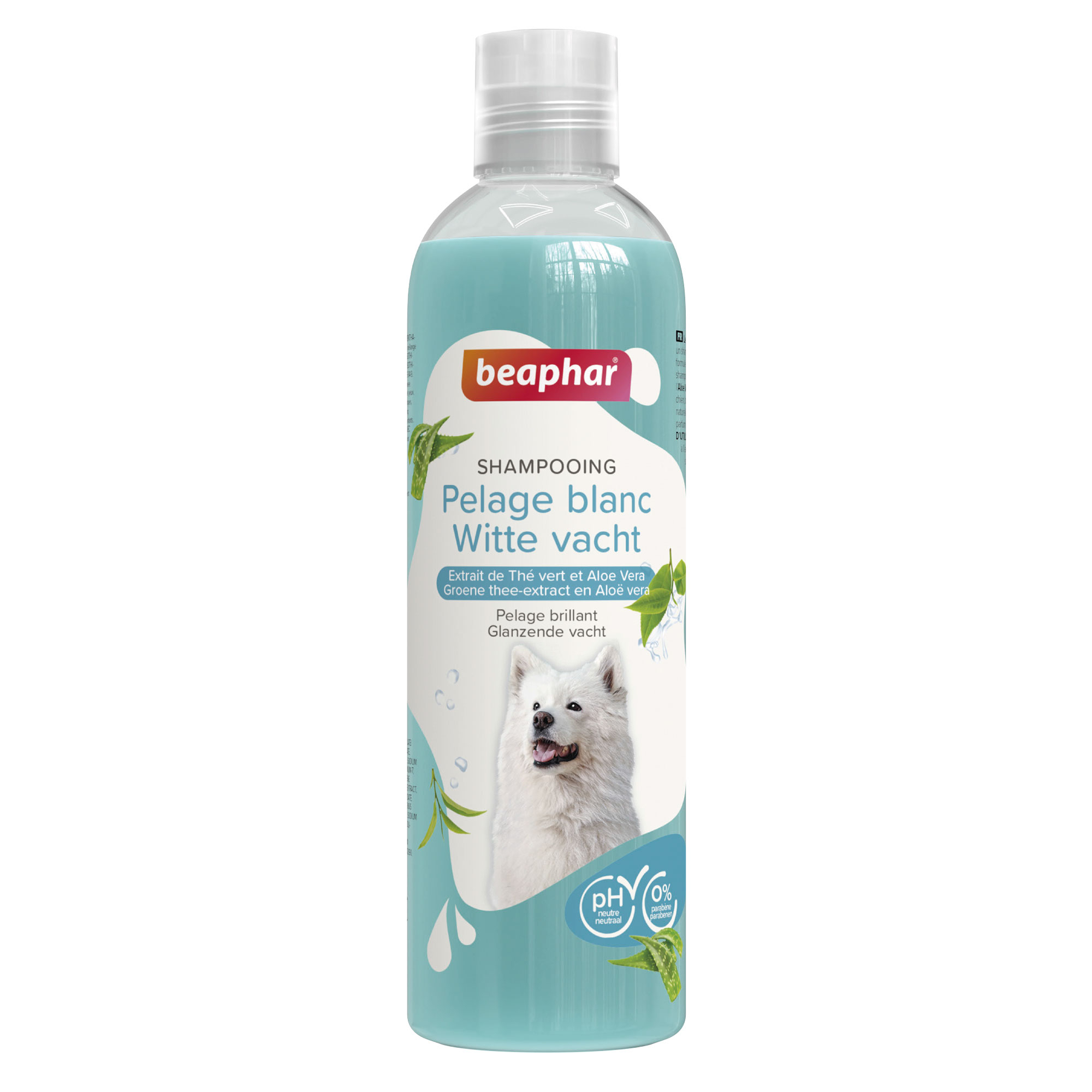 Shampoo Essentiel Weißes Fell für Hunde mit Aloe Vera und Grüntee-Extrakt