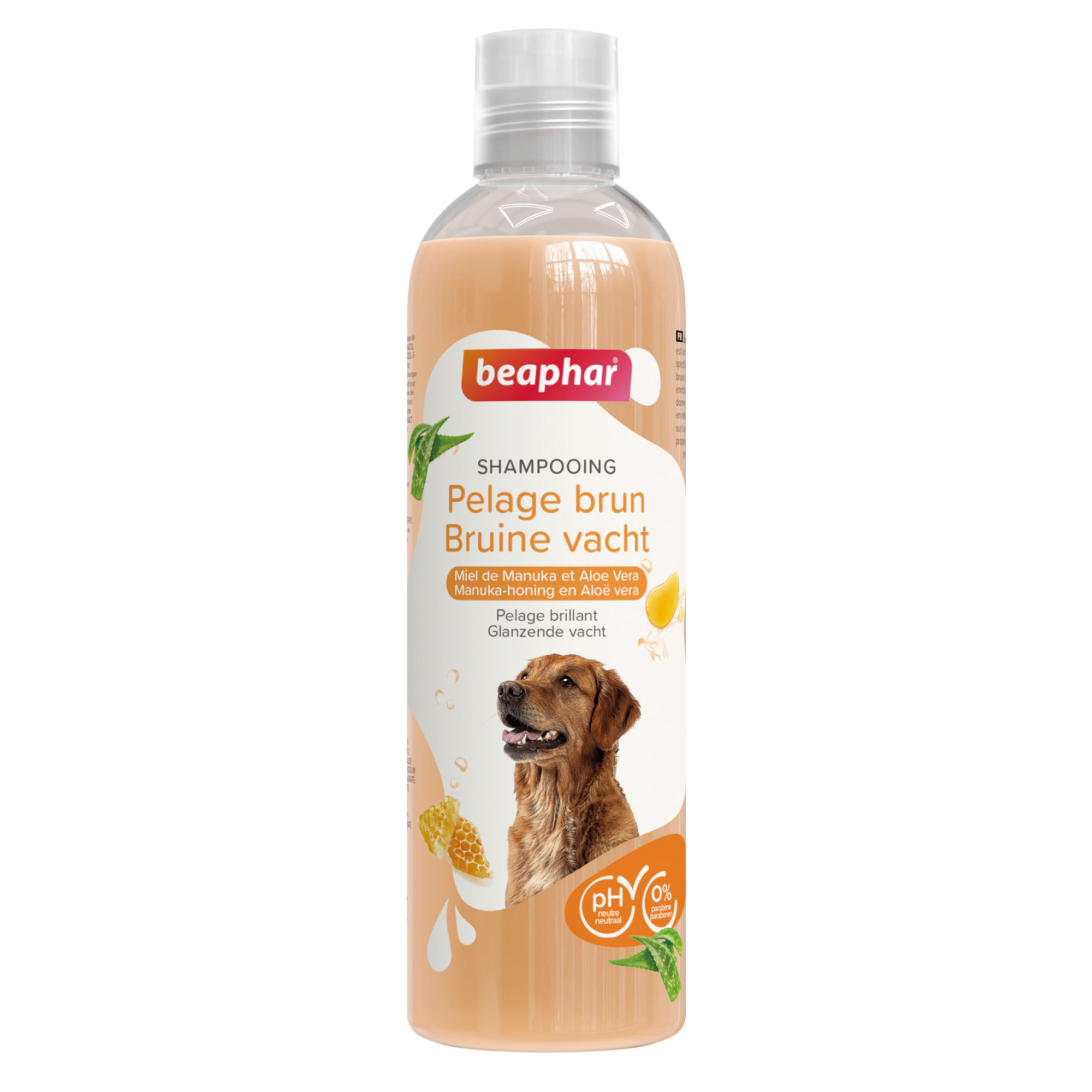 Shampoo Essentiel Braunes Fell für Hunde mit Aloe Vera und Manuka-Honig