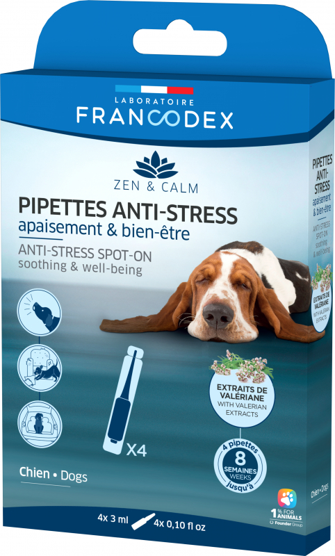 FRANCODEX Pipetas antiestrés para perros