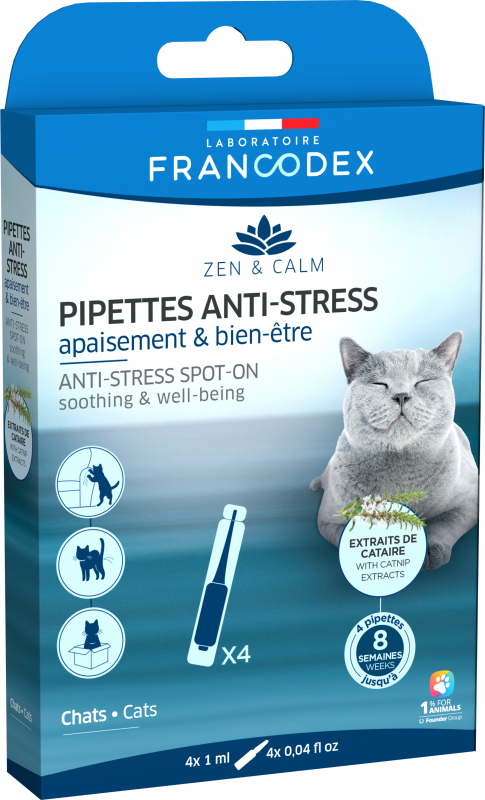 FRANCODEX Pipetta Anti Stress Gatto e gattino