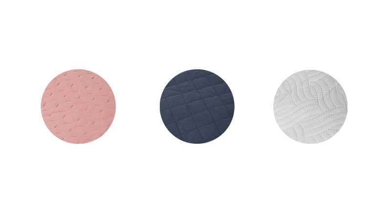 différents coloris de la gamme de couchage maider zolia 