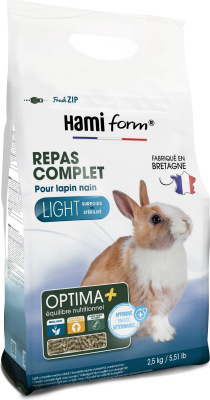 Hamiform Optima + repas complet lapin nain light