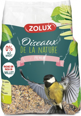 Zolux-Sac de graines de Tournesol pour oiseau du jardin 1,5kg