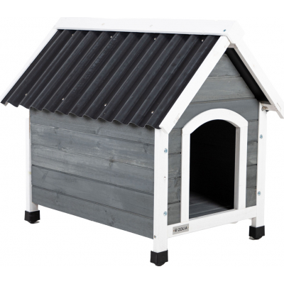 Niche pour chien en bois à toit PVC Zolia Kiara