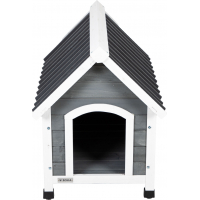 Caseta de madera para perros con techo de PVC Zolia Kiara