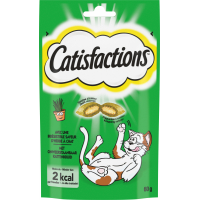 Catisfactions friandises saveur herbe à chat pour chat