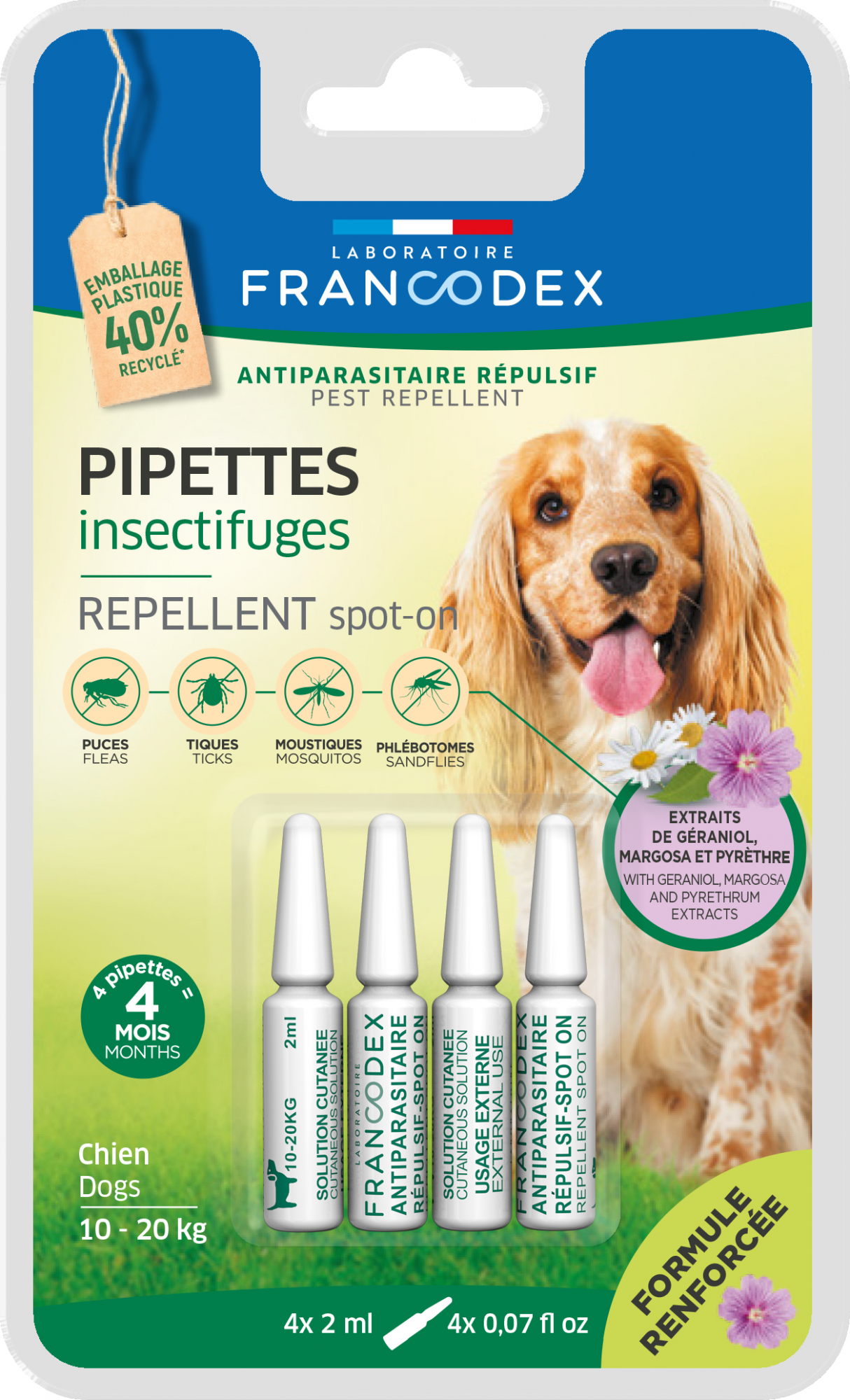Francodex Pipeta Inseticida para Cães