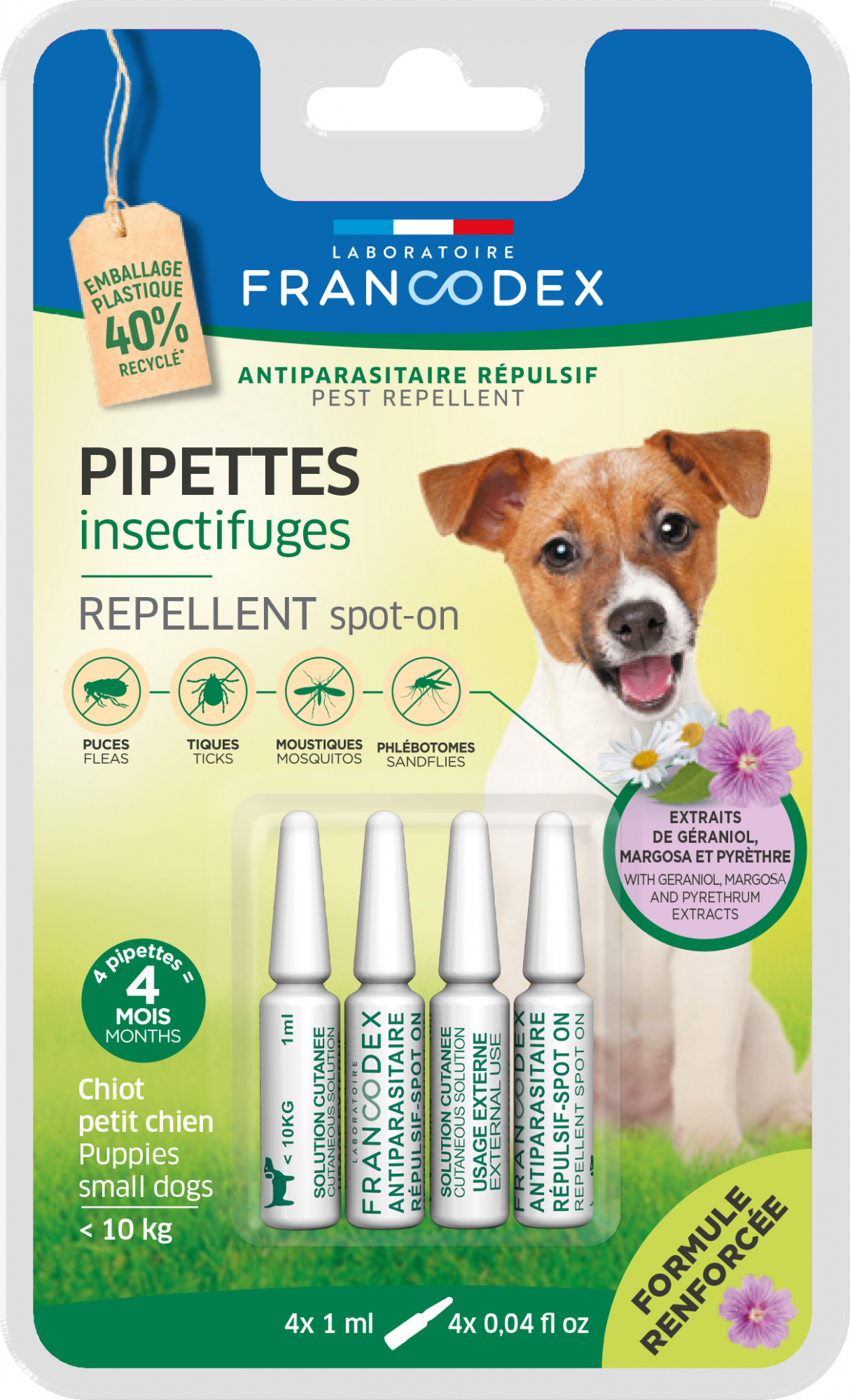 Francodex Pipetas insectífugas para perros