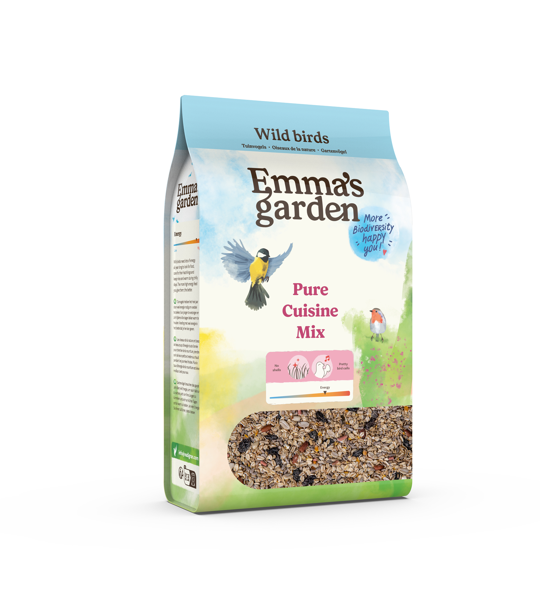 Mistura Pure Cuisine Mix sementes descascadas Emma's Garden
