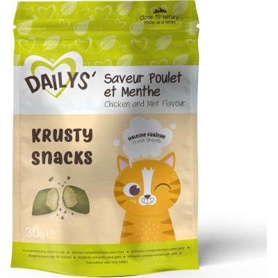 Dailys Krusty Snacks de Salmón para gatos