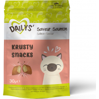 Dailys Krusty Snacks Friandises saveur Saumon pour chat
