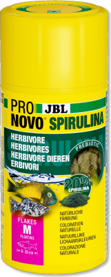 JBL Pronovo Spirulina Flakes M flocons pour poissons d'aquarium