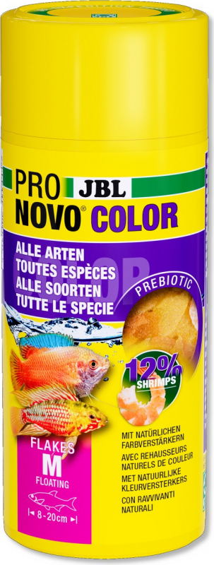 JBL Pronovo Color Flakes M Potencia el color escamas para peces de acuario