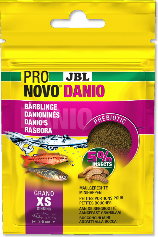 JBL Pronovo Danio Grano XS granulés pour petits barbus et danios