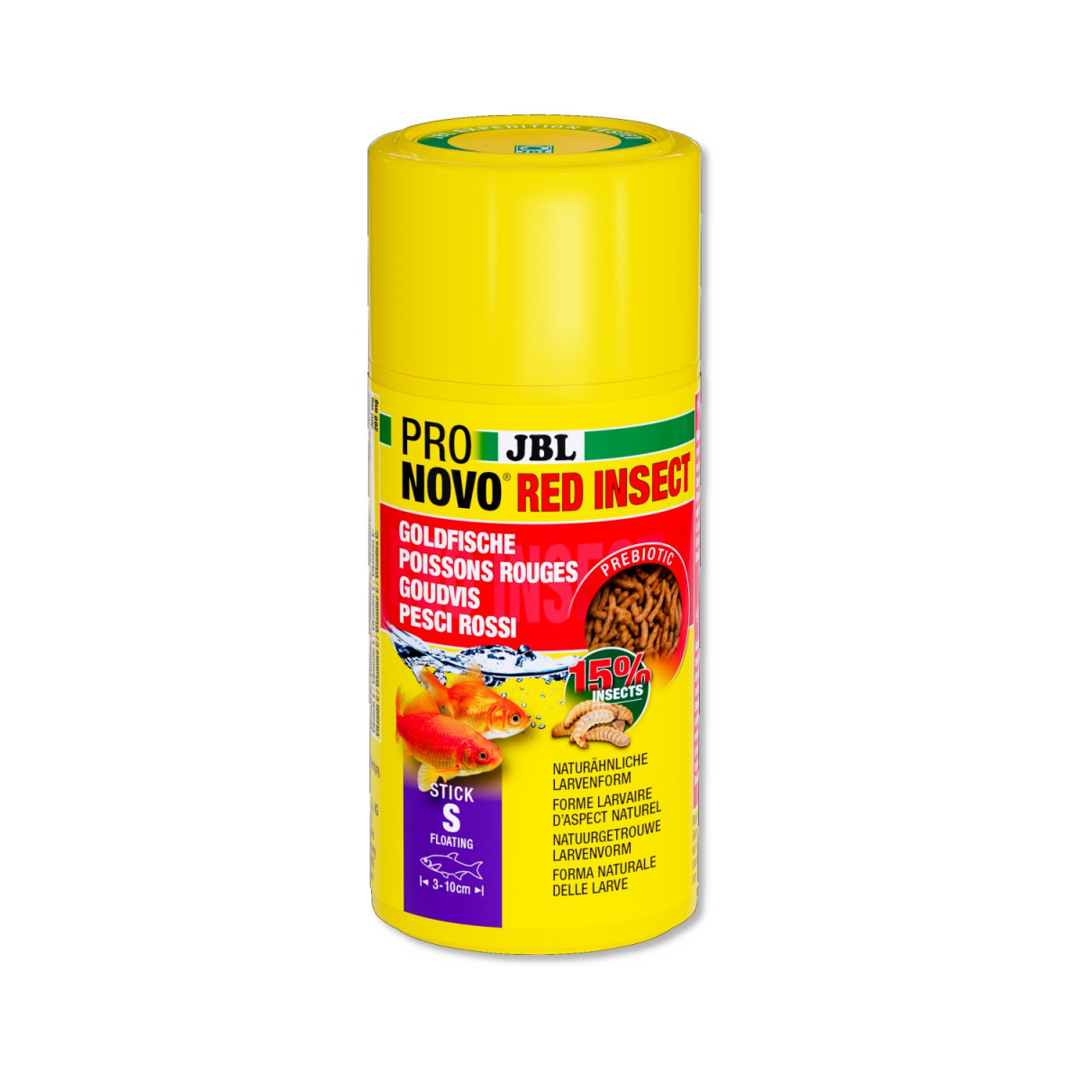 JBL Pronovo Red Insect Stick S mix complet avec friandises pour poissons rouges