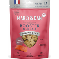 Marly & Dan Booster Omega 3 Salmón Snacks liofilizados para gatos