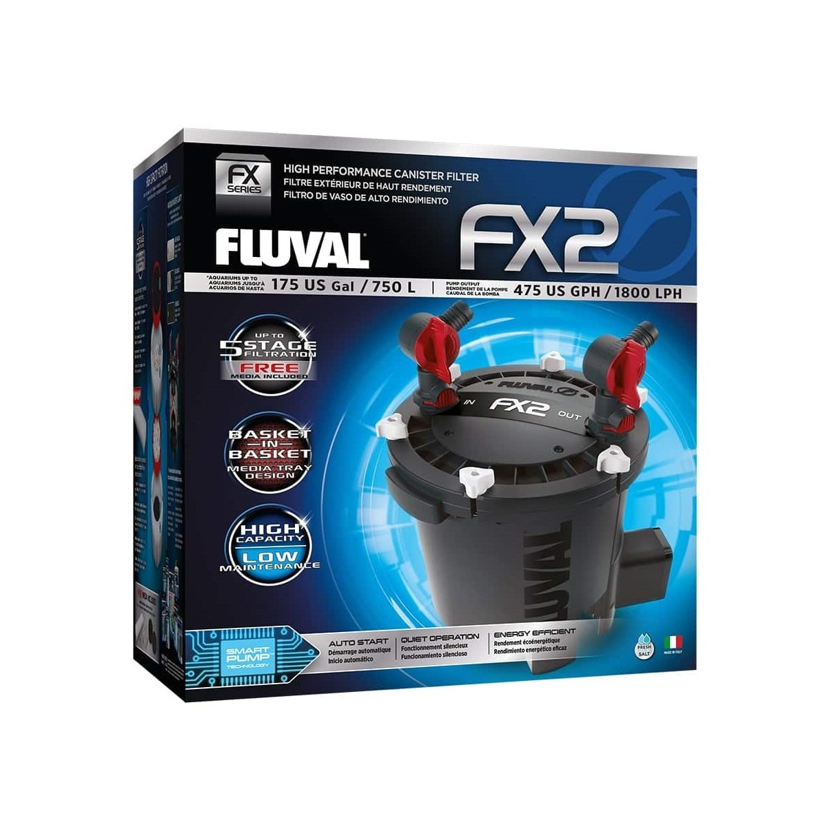 Filtro exterior Fluval FX2 para acuarios hasta 750L