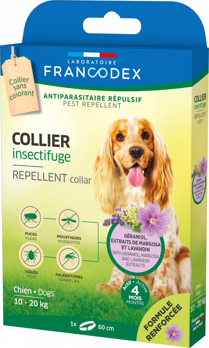 Francodex Colliers Insectifuges pour chiens de toute taille