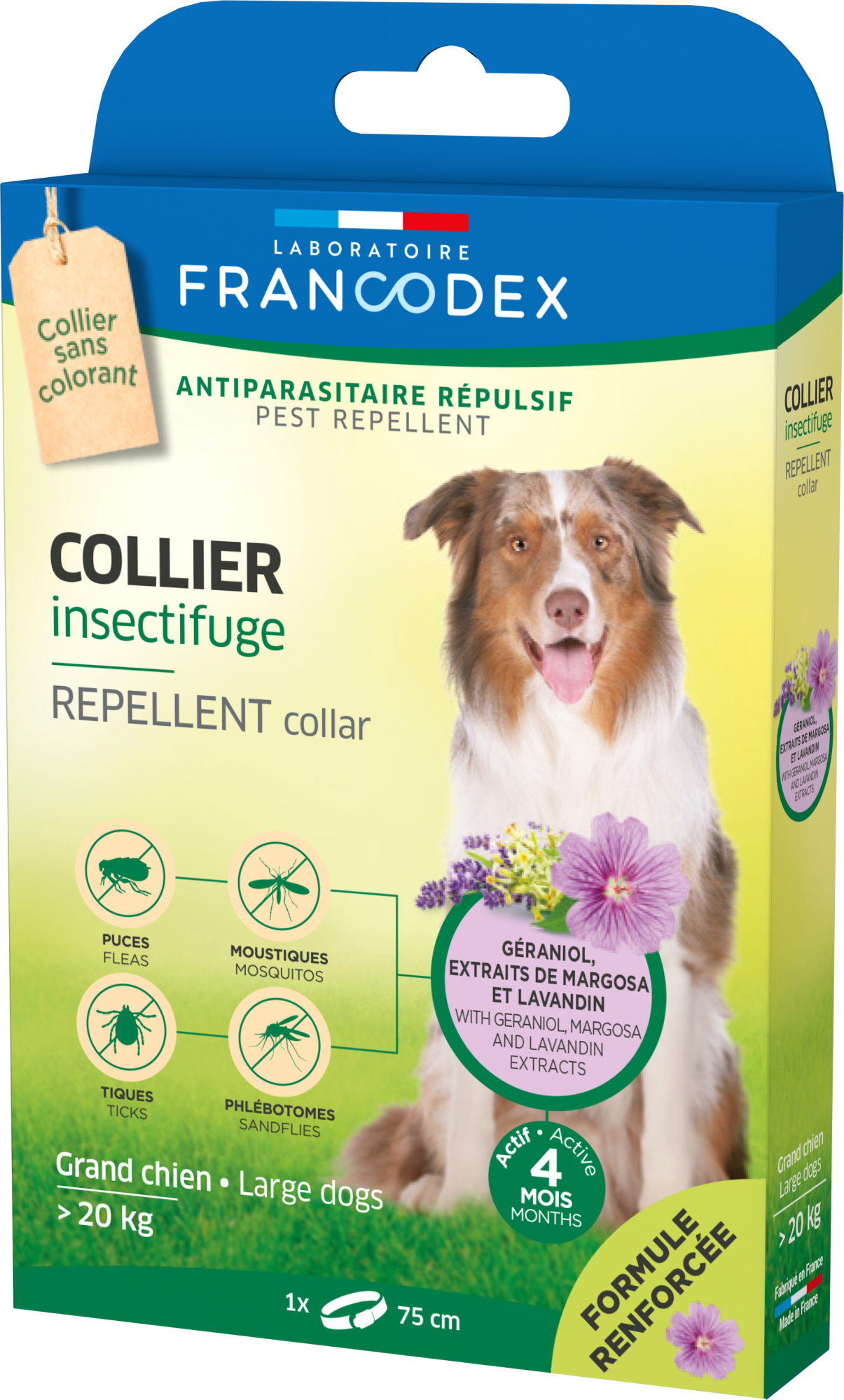 Francodex Insektenschutzhalsbänder für Hunde aller Größen