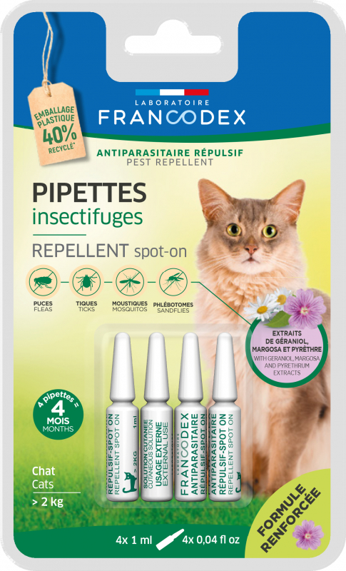 Francodex Pipetas insecticidas para gatos y gatitos
