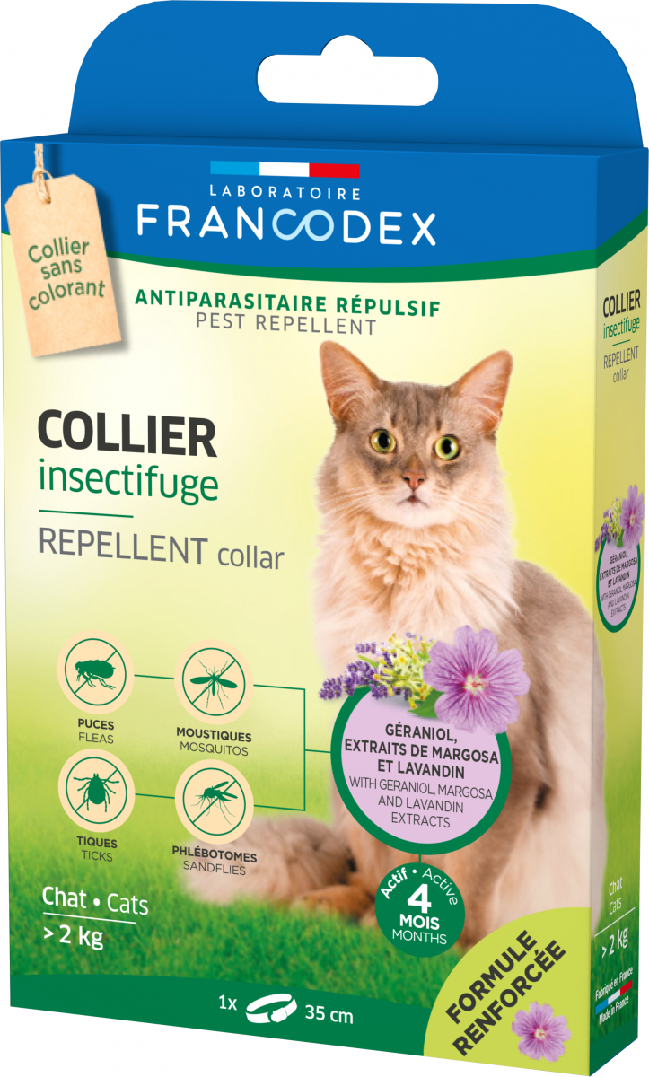 Francodex Colliers Insectifuges pour Chat et chaton