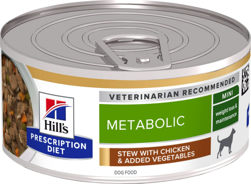 HILL'S Prescription Diet Metabolic Stoofpotjes met Kip & Groenten voor honden 